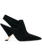 Casadei Cutout Ankle Boots - Black