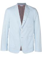 Thom Browne Patch Pocket Pincord Sack Sport Coat - Blue