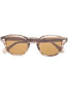 Moscot Clear Frame Sunglasses - Brown