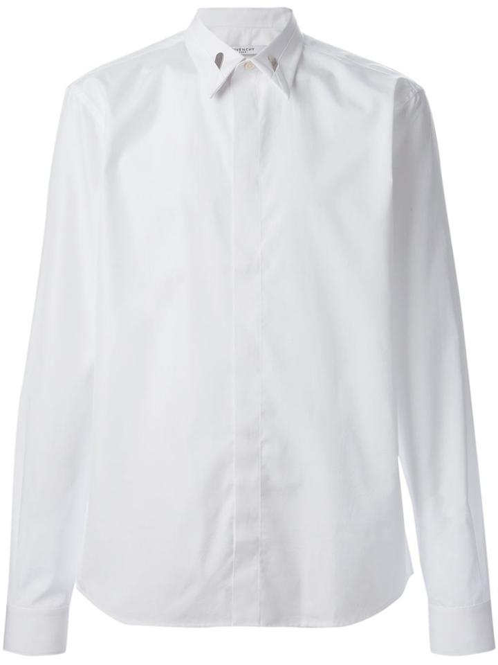 Givenchy Collar Stiffener Detail Shirt - White