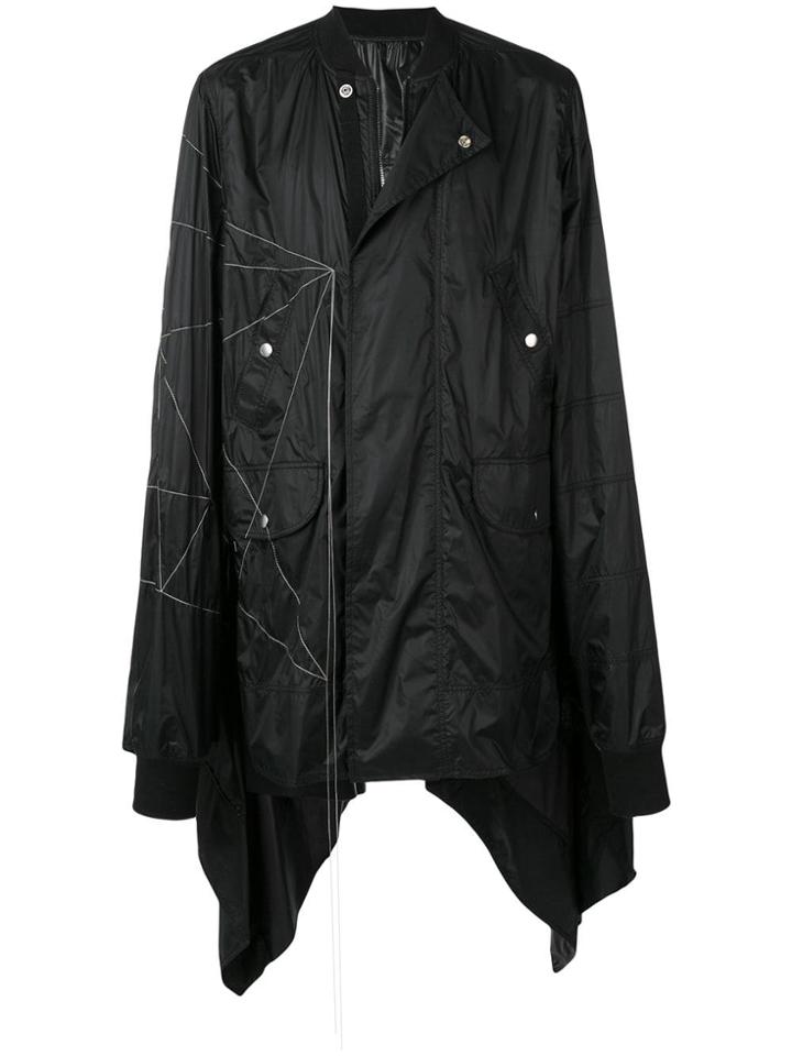Rick Owens Asymmetric Hem Coat - Black