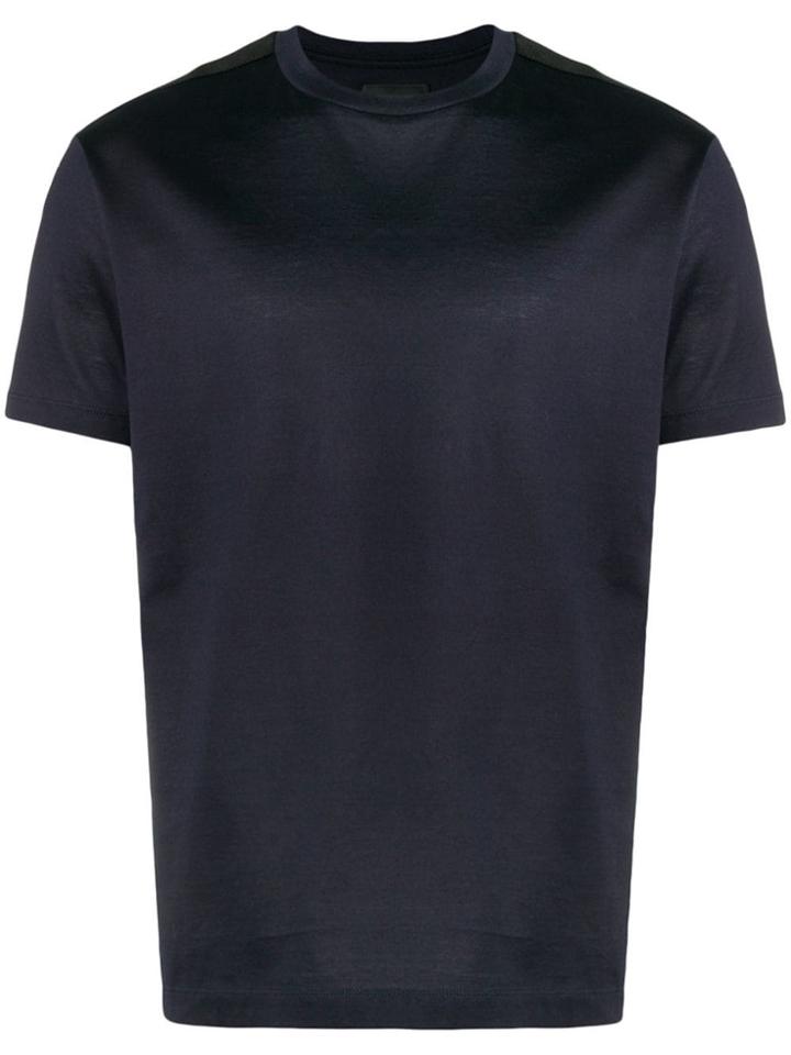 Les Hommes Shoulder Stripe T-shirt - Blue