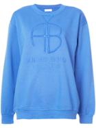 Anine Bing Front Logo Sweatshirt - Blue