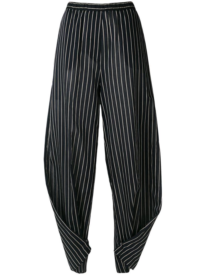 Humanoid Striped Twisted Trousers - Blue