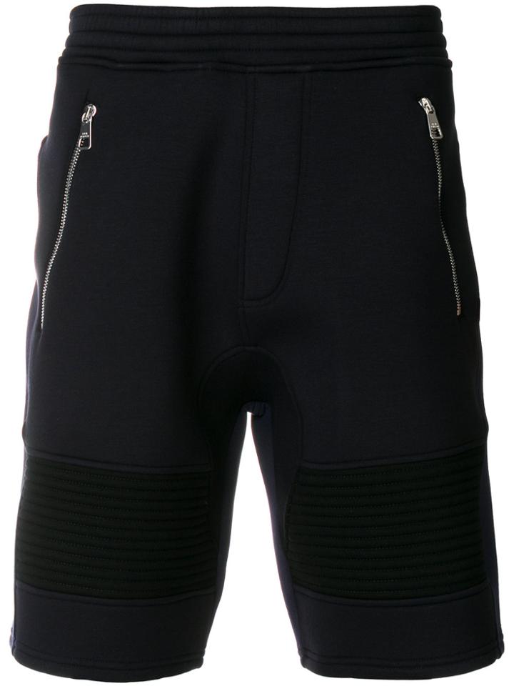 Neil Barrett Double Bonded Sweat Shorts - Blue