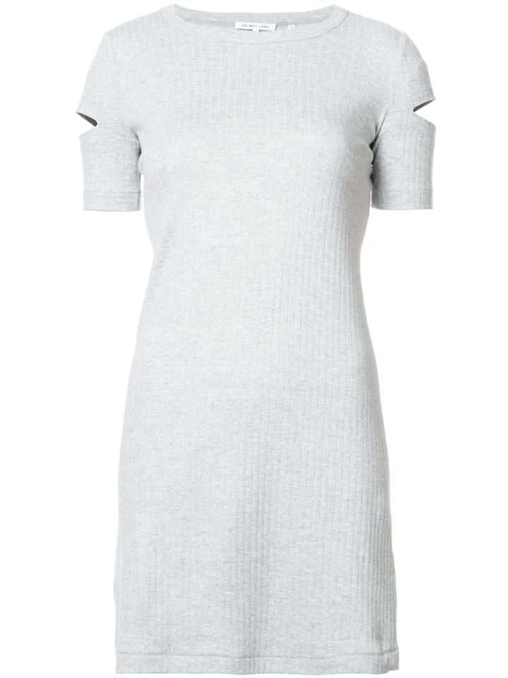 Helmut Lang Wide Rib Dress - Grey