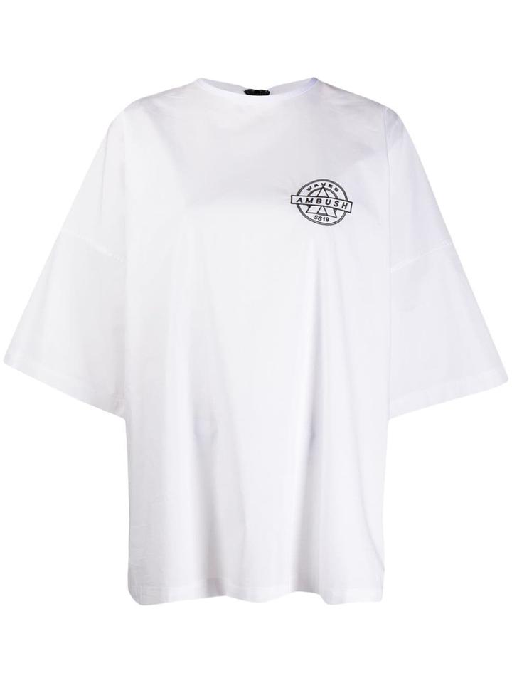 Ambush Zip Up T-shirt - White