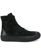 The Last Conspiracy Leather And Suede Zip-up Boots - Black