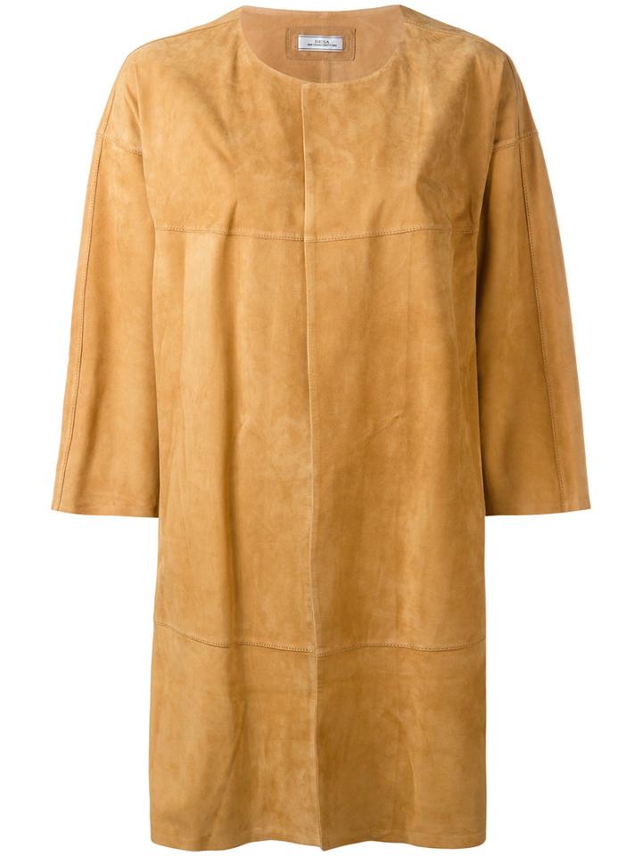 Desa Collection Oversized Jacket, Women's, Size: 36, Nude/neutrals, Cotton/suede