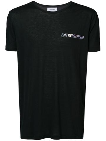 Chin Menswear Intl Entrepreneur Print T-shirt - Black