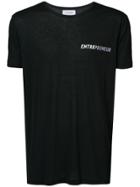 Chin Menswear Intl Entrepreneur Print T-shirt - Black