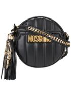 Moschino Skeleton Hand Shoulder Bag, Women's, Black, Kid Leather