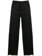 's Max Mara Cropped Flare Trousers - Black