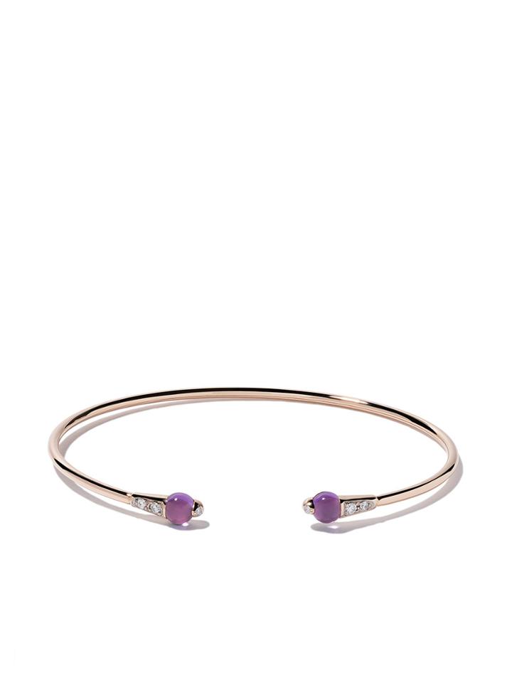 Pomellato 18kt Rose Gold M'ama Non M'ama Amethyst & Diamond Cuff -