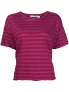 Rag & Bone /jean Striped T-shirt, Women's, Size: Large, Red, Cotton/linen/flax