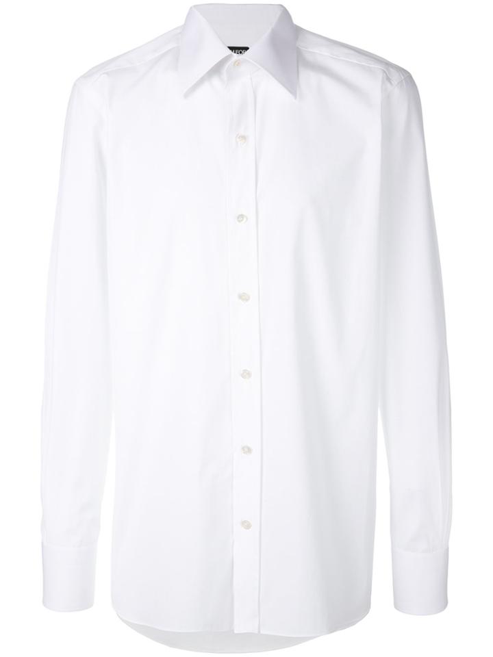 Tom Ford Pointed Collar Shirt - White