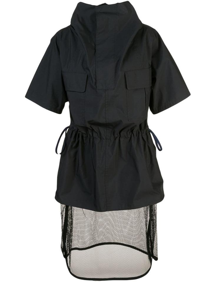 Toga Sheer Detail Dress - Black