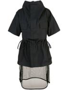 Toga Sheer Detail Dress - Black