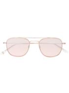 Garrett Leight Rose Gold Club House 50 Sunglasses - Pink