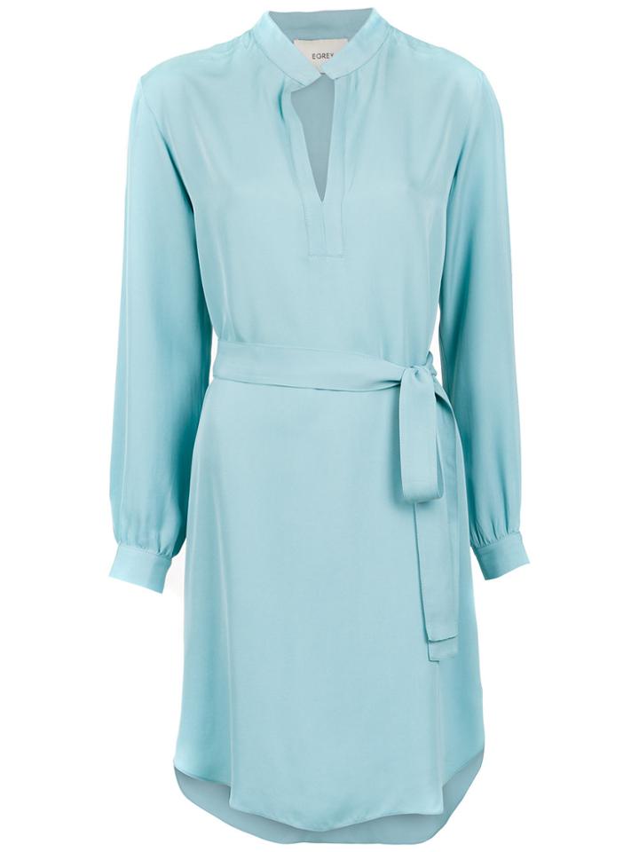 Egrey Silk Shirtdress - Blue