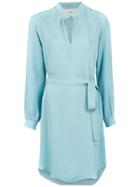 Egrey Silk Shirtdress - Blue