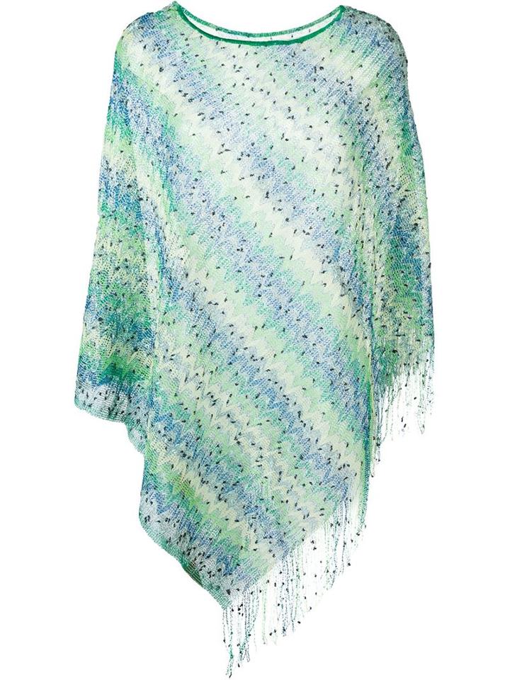 Missoni Semi Sheer Textured Fringed Lightweight Tunic