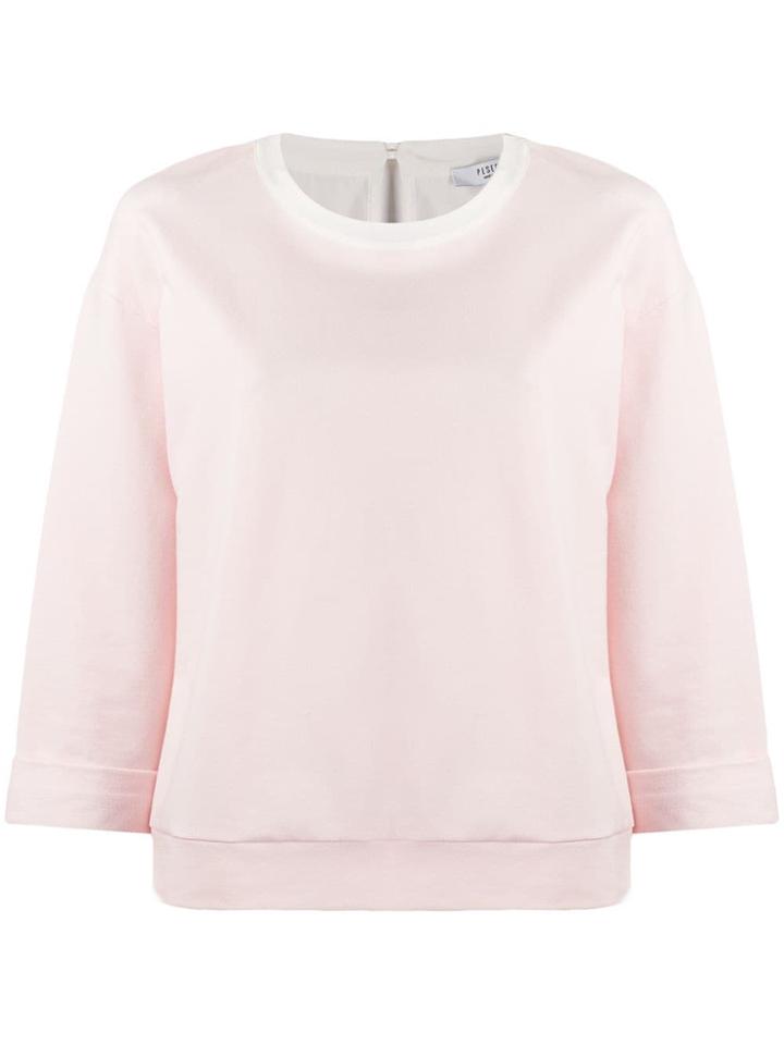 Peserico Contrast Collar Sweatshirt - Pink