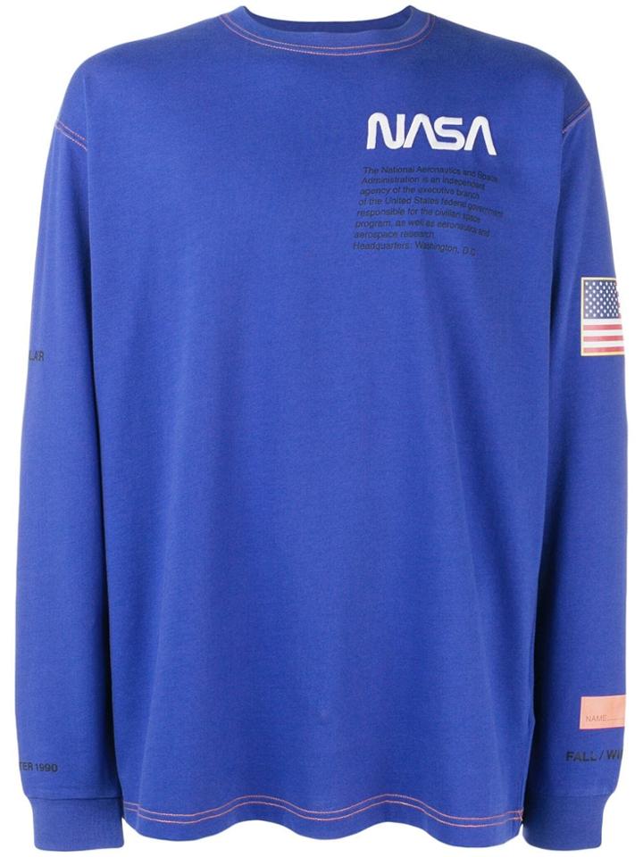 Heron Preston Round Neck Sweatshirt - Blue