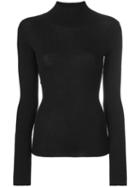 Joseph - High Neck Sweater - Women - Silk/cashmere/wool - M, Black, Silk/cashmere/wool