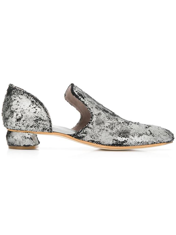 Officine Creative Sauvanne Pointed Slippers - Black