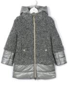 Herno Kids Padded Hooded Coat, Girl's, Size: 6 Yrs, Grey