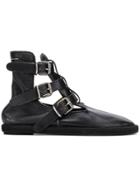 Mm6 Maison Margiela Buckled Ankle Boots - Black