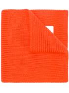 Prada Logo Patch Scarf - Yellow & Orange