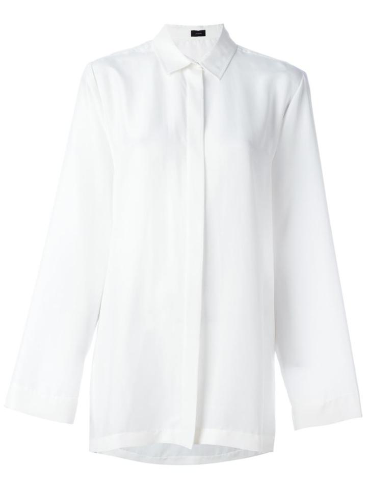 Joseph Oversized Shirt, Women's, Size: 36, Nude/neutrals, Silk