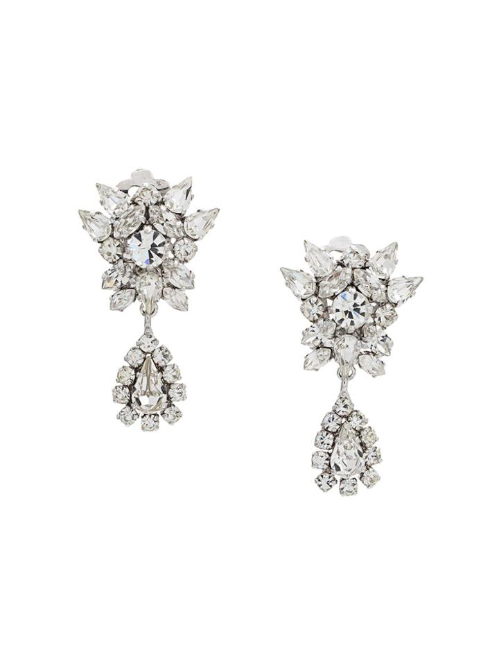 Christian Dior X Susan Caplan 1989 Archive Clip-on Drop Earrings -