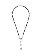 King Baby Rosary Beaded Necklace - Black