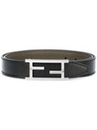 Fendi - Logo Belt - Men - Leather/brass - 95, Black, Leather/brass