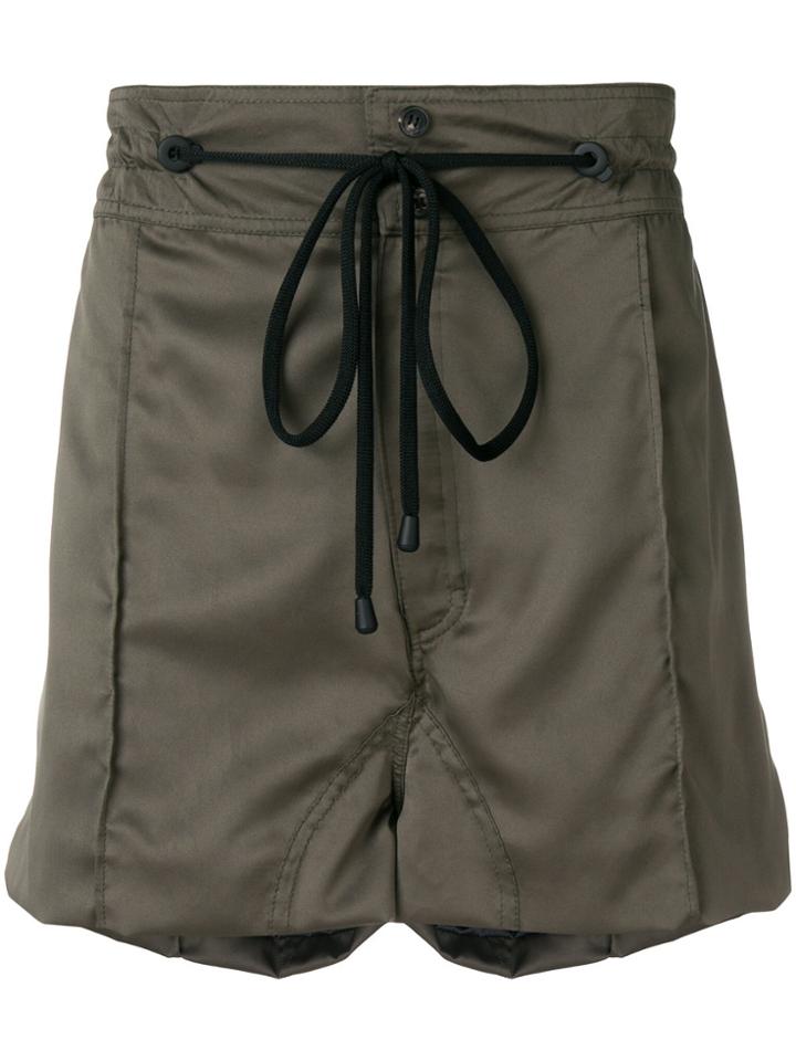 Di Liborio Zipped Pocket Drawstring Shorts - Green