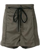 Di Liborio Zipped Pocket Drawstring Shorts - Green