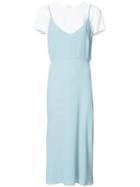 Zimmermann - Layered Midi Dress - Women - Silk - 2, Blue, Silk