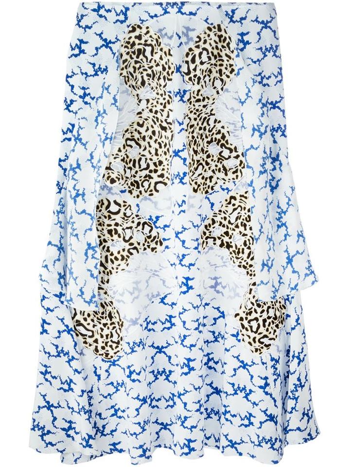 Stella Mccartney Embroidered Skirt, Women's, Size: 46, White, Silk/cotton