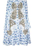 Stella Mccartney Embroidered Skirt, Women's, Size: 46, White, Silk/cotton