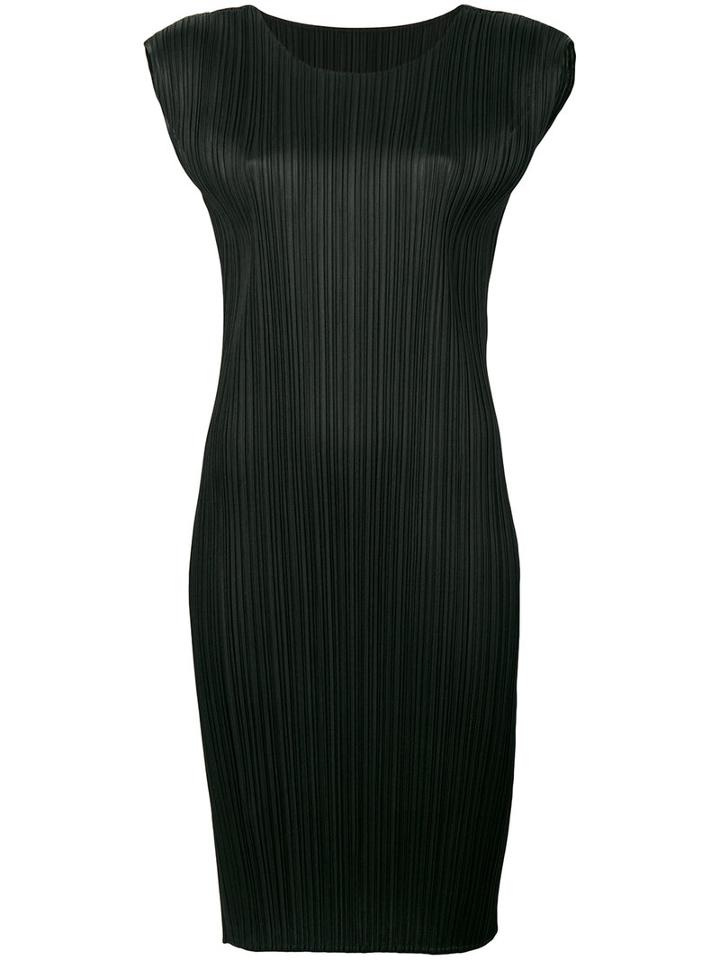 Pleats Please By Issey Miyake - Pleated Dress - Women - Polyester - 4, Black, Polyester
