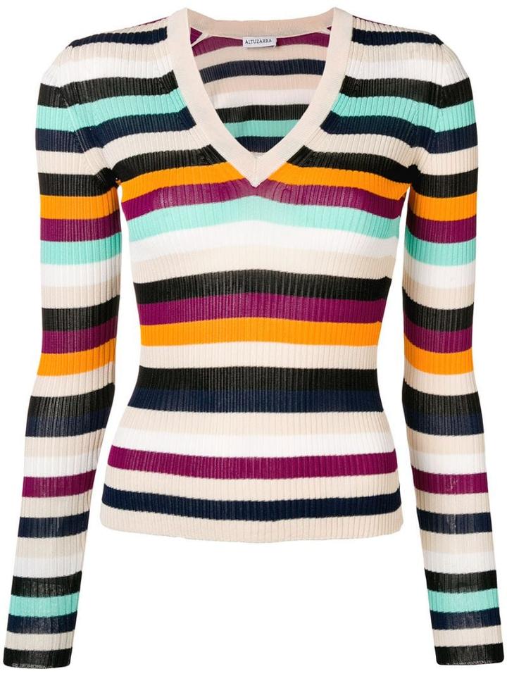 Altuzarra V-neck Knitted Top - Neutrals