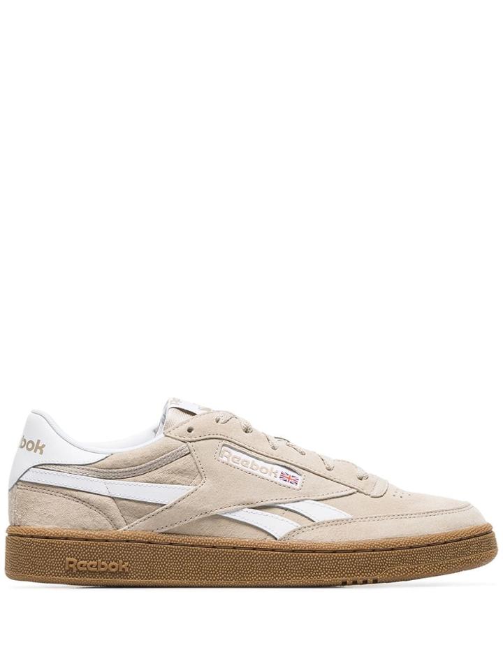 Reebok Neutral Revenge Plus Suede Low Top Sneakers - Neutrals