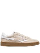 Reebok Neutral Revenge Plus Suede Low Top Sneakers - Neutrals