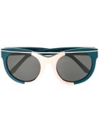 Linda Farrow Suno 1 Sunglasses - Blue