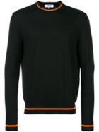 Msgm Stripe Trim Sweater - Black
