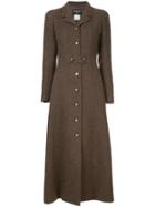 Chanel Vintage Flared Long Coat - Brown