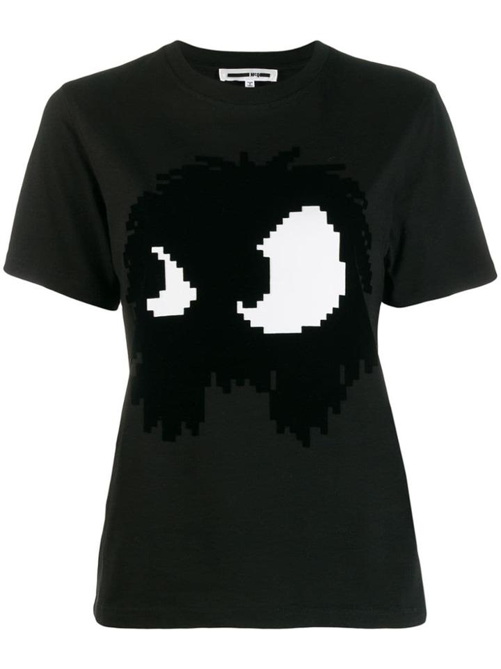 Mcq Alexander Mcqueen Printed Crew Neck T-shirt - Black